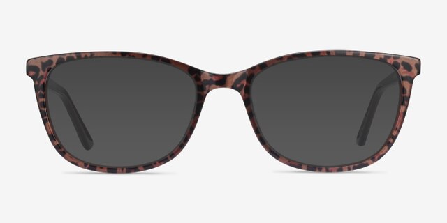 Lena Léopard AcétateMontures de lunettes de vue d'EyeBuyDirect, Avec des Verres Teintés