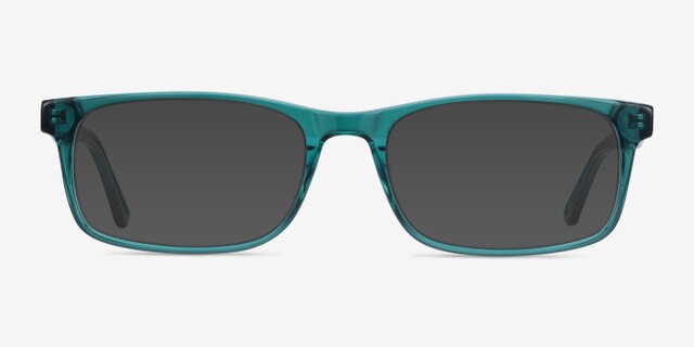 Vista Teal AcetateEyeglass Frames from EyeBuyDirect, with Tinted Lenses