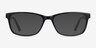 Marion Black AcetateEyeglass Frames from EyeBuyDirect, with Tinted Lenses