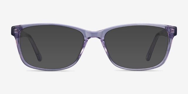 Marion Clear Purple AcetateEyeglass Frames from EyeBuyDirect, with Tinted Lenses