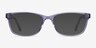 Marion Clear Purple AcetateEyeglass Frames from EyeBuyDirect, with Tinted Lenses