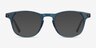 Alastor Blue AcetateEyeglass Frames from EyeBuyDirect, with Tinted Lenses