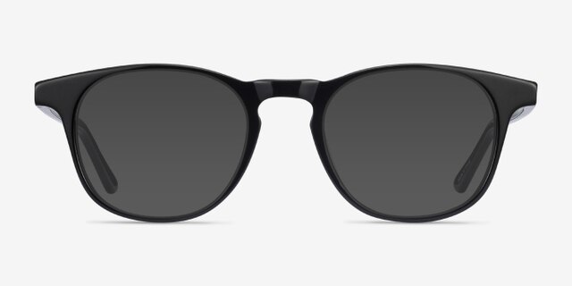 Alastor Black AcetateEyeglass Frames from EyeBuyDirect, with Tinted Lenses