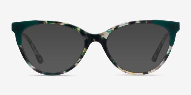 Dorset Green Tortoise AcétateMontures de lunettes de vue d'EyeBuyDirect, Avec des Verres Teintés