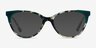 Dorset Green Tortoise AcétateMontures de lunettes de vue d'EyeBuyDirect, Avec des Verres Teintés