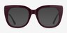 Unique Burgundy & Black AcetateEyeglass Frames from EyeBuyDirect, with Tinted Lenses