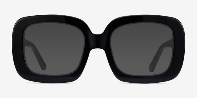 Gloria Black AcetateEyeglass Frames from EyeBuyDirect, with Tinted Lenses