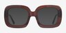 Gloria Brown AcetateEyeglass Frames from EyeBuyDirect, with Tinted Lenses