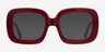 Gloria Burgundy AcétateMontures de lunettes de vue d'EyeBuyDirect, Avec des Verres Teintés