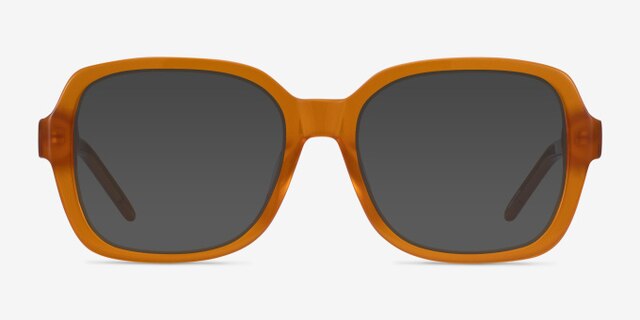 Renee Mellow Yellow AcetateEyeglass Frames from EyeBuyDirect, with Tinted Lenses