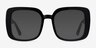 Heather Noir AcétateMontures de lunettes de vue d'EyeBuyDirect, Avec des Verres Teintés