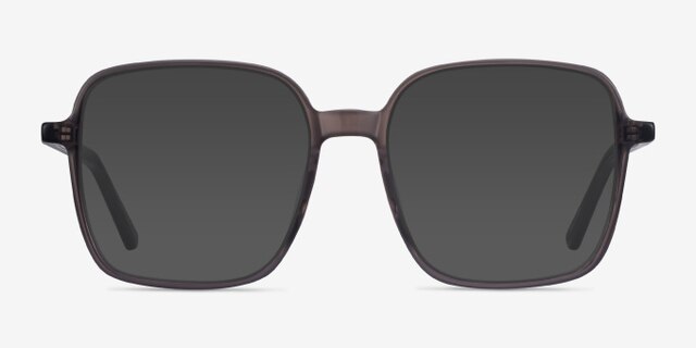 Sixto Gray AcetateEyeglass Frames from EyeBuyDirect, with Tinted Lenses