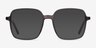 Sixto Gray AcetateEyeglass Frames from EyeBuyDirect, with Tinted Lenses