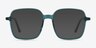 Sixto Teal AcetateEyeglass Frames from EyeBuyDirect, with Tinted Lenses