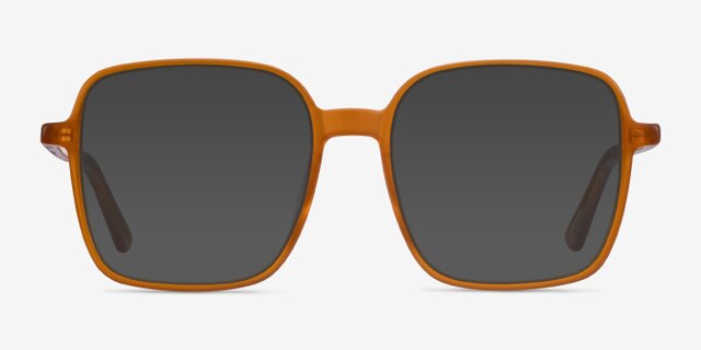 Sixto Mellow Yellow AcetateEyeglass Frames from EyeBuyDirect, with Tinted Lenses