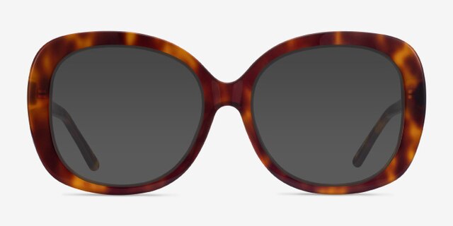 Pamela Tortoise AcetateEyeglass Frames from EyeBuyDirect, with Tinted Lenses