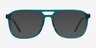 Russell Teal AcetateEyeglass Frames from EyeBuyDirect, with Tinted Lenses