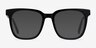 Kenneth Black AcetateEyeglass Frames from EyeBuyDirect, with Tinted Lenses