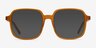Gaston Mellow Yellow AcetateEyeglass Frames from EyeBuyDirect, with Tinted Lenses