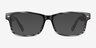 Persisto Black Striped PlastiqueMontures de lunettes de vue d'EyeBuyDirect, Avec des Verres Teintés