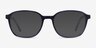 Efficient Blue Striped AcetateEyeglass Frames from EyeBuyDirect, with Tinted Lenses