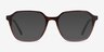 Glib Brown Striped AcétateMontures de lunettes de vue d'EyeBuyDirect, Avec des Verres Teintés