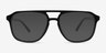 Effect Noir AcétateMontures de lunettes de vue d'EyeBuyDirect, Avec des Verres Teintés