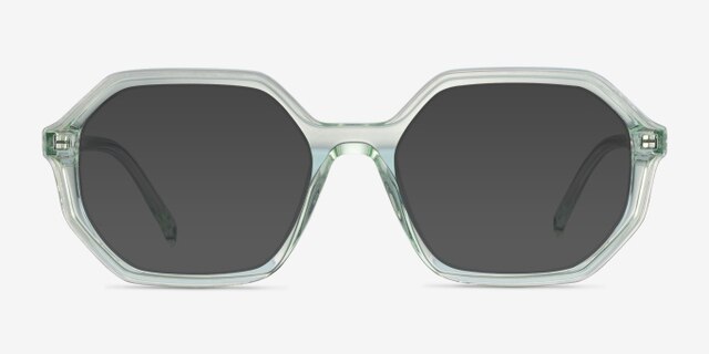 Dream Clear Green AcetateEyeglass Frames from EyeBuyDirect, with Tinted Lenses