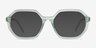 Dream Clear Green AcetateEyeglass Frames from EyeBuyDirect, with Tinted Lenses