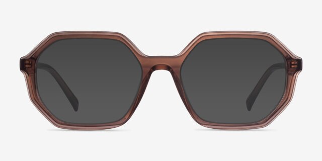 Dream Coffee AcetateEyeglass Frames from EyeBuyDirect, with Tinted Lenses