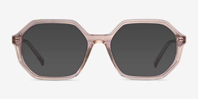 Dream Clear Brown AcétateMontures de lunettes de vue d'EyeBuyDirect, Avec des Verres Teintés