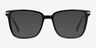 Canvas Black AcetateEyeglass Frames from EyeBuyDirect, with Tinted Lenses