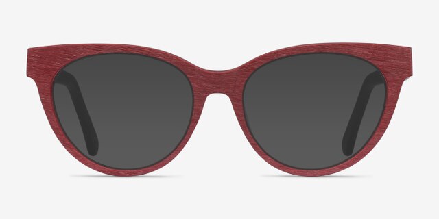 Paula Berry Red AcetateEyeglass Frames from EyeBuyDirect, with Tinted Lenses
