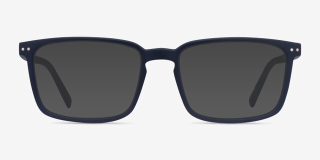 Moringa Abyssal Blue Eco-friendlyEyeglass Frames from EyeBuyDirect, with Tinted Lenses