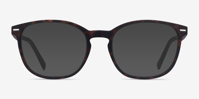 Aloe Warm Tortoise PlastiqueMontures de lunettes de vue d'EyeBuyDirect, Avec des Verres Teintés