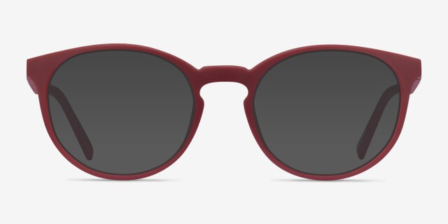 Citrus Crimson Eco-friendlyEyeglass Frames from EyeBuyDirect, with Tinted Lenses