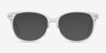 Jasmine Clear AcetateEyeglass Frames from EyeBuyDirect, with Tinted Lenses