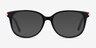 Jasmine Black AcetateEyeglass Frames from EyeBuyDirect, with Tinted Lenses