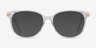 Jasmine Clear AcetateEyeglass Frames from EyeBuyDirect, with Tinted Lenses