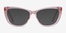 Charlotte Clear Pink AcétateMontures de lunettes de vue d'EyeBuyDirect, Avec des Verres Teintés