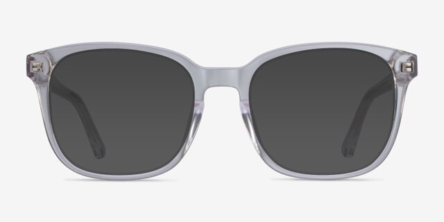 Tower Clear AcetateEyeglass Frames from EyeBuyDirect, with Tinted Lenses