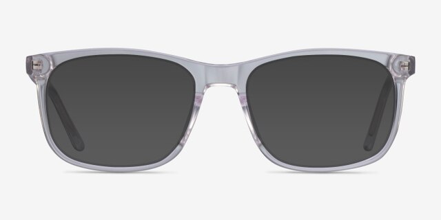 Ballast Clear AcetateEyeglass Frames from EyeBuyDirect, with Tinted Lenses