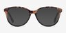 Hepburn Tortoise Green AcetateEyeglass Frames from EyeBuyDirect, with Tinted Lenses