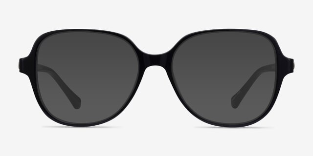 Precious Noir AcétateMontures de lunettes de vue d'EyeBuyDirect, Avec des Verres Teintés