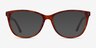 Solitaire Tortoise AcetateEyeglass Frames from EyeBuyDirect, with Tinted Lenses