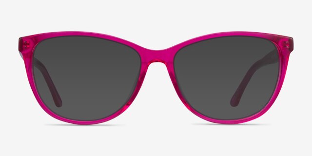 Solitaire Pink AcetateEyeglass Frames from EyeBuyDirect, with Tinted Lenses