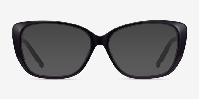 Elegance Black AcetateEyeglass Frames from EyeBuyDirect, with Tinted Lenses