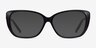 Elegance Black AcetateEyeglass Frames from EyeBuyDirect, with Tinted Lenses