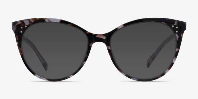 Bijou Tortoise AcetateEyeglass Frames from EyeBuyDirect, with Tinted Lenses