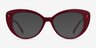 Diamond Burgundy AcétateMontures de lunettes de vue d'EyeBuyDirect, Avec des Verres Teintés